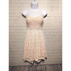 Deb strapless backless mini dress size small